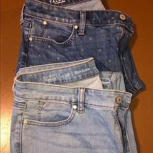 Talbots slim ankle size 10 jeans
